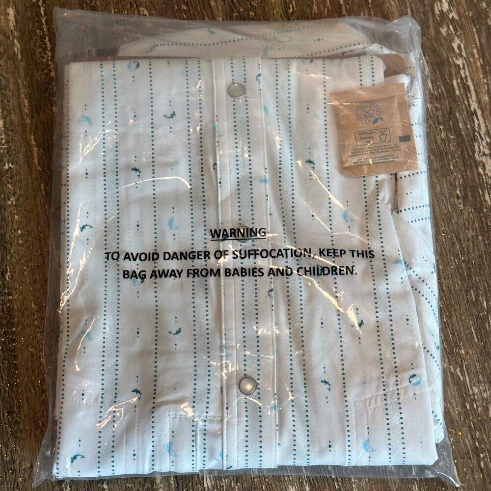 Poncho Outdoors Limited Edition S/S Western Snap Shirt Grand Bahama Men’s Size L - Picture 3 of 5
